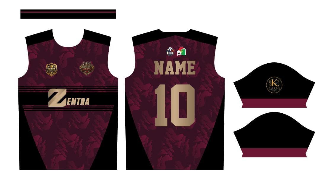 Maroon Gold — Premium Jersey — front view