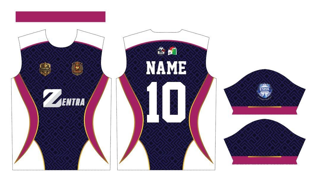 Navy Magenta Arc — Team Jersey — front view