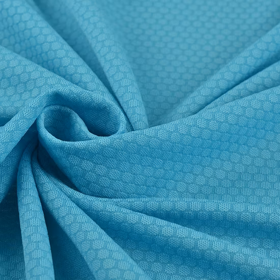 Close-up of Honeycomb fabric texture